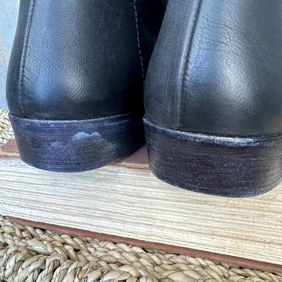 Free People Mont Blanc Leather Sandals Sz EU 37, US 6.5 Black - Picture 15 of 16